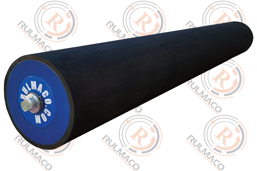 Conveyor drum with rubber coating size 900x127