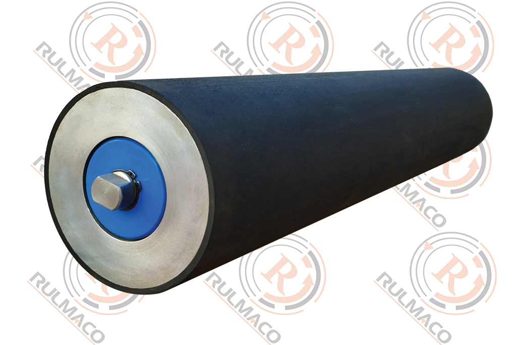 Conveyor drum with rubber coating size 700x149