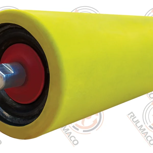 رولیک فلزی با روکش لاستیکی سایز 89×102×240×20 - رنگ روکش زرد
