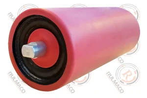 رولیک فلزی با روکش لاستیکی سایز 89×102×240×20 - رنگ روکش قرمز